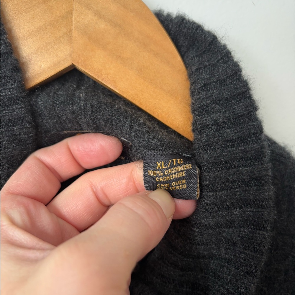 ❗️SOLD❗️XL 100% cashmere 1/4 zip - Picture 4 of 5